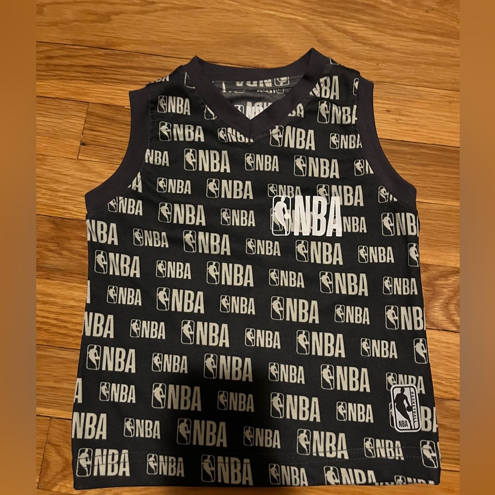 NBA Black and White Kids Tank Top